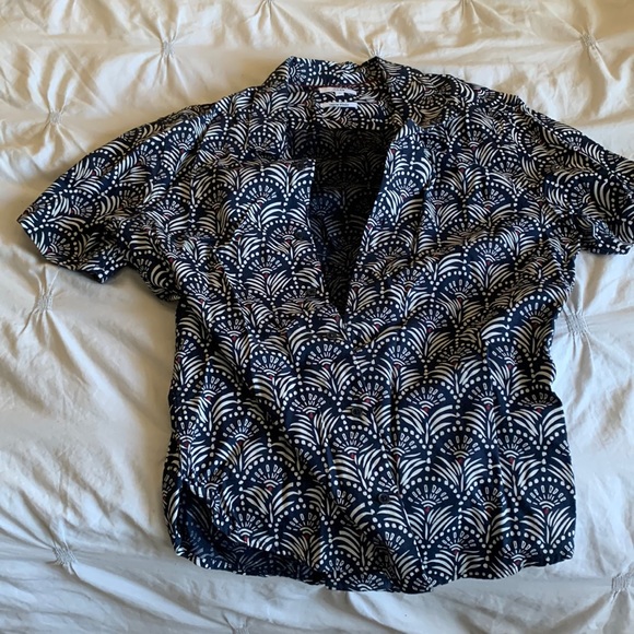 Floral Button Up T Shirt - Picture 1 of 2